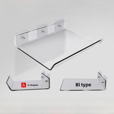Acrylic Wall-Mounted Storage Rack for Kitchen and Bathroom