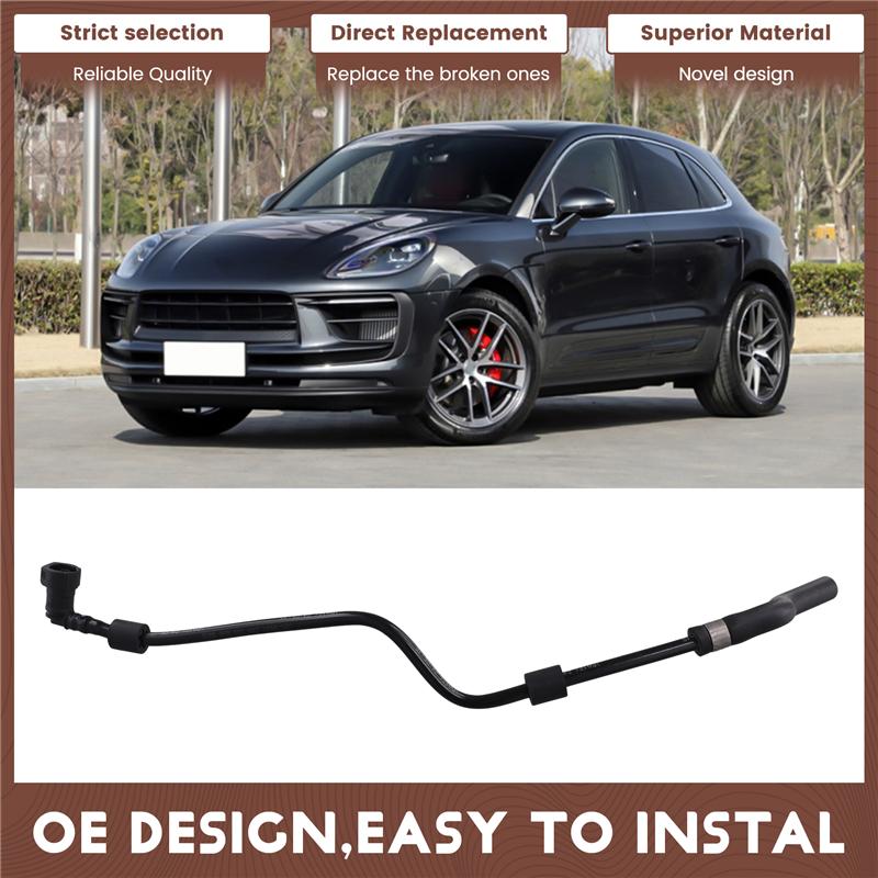 A58X-For Porsche Cayenne 3.0/3.6T Engine Coolant Reservoir Hose 95B121447 95B121447E 2014-2018