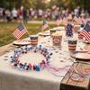 Red And Blue Star Hair Accessory Headband