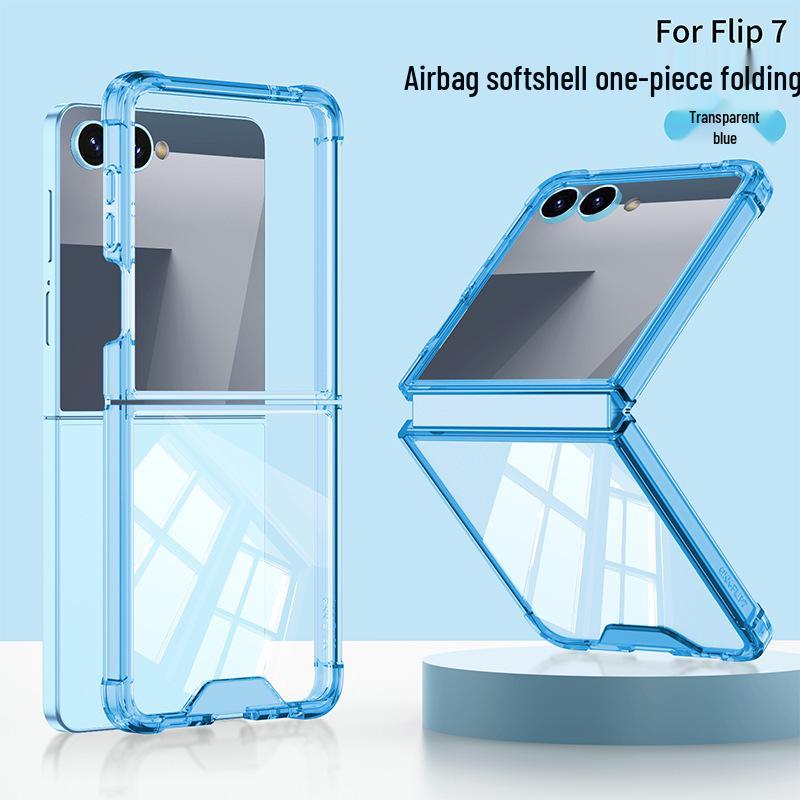 Samsung Z Flip7 Foldable Phone Case: Airbag Large Window, Creative Design, Cross-Border Compatibility