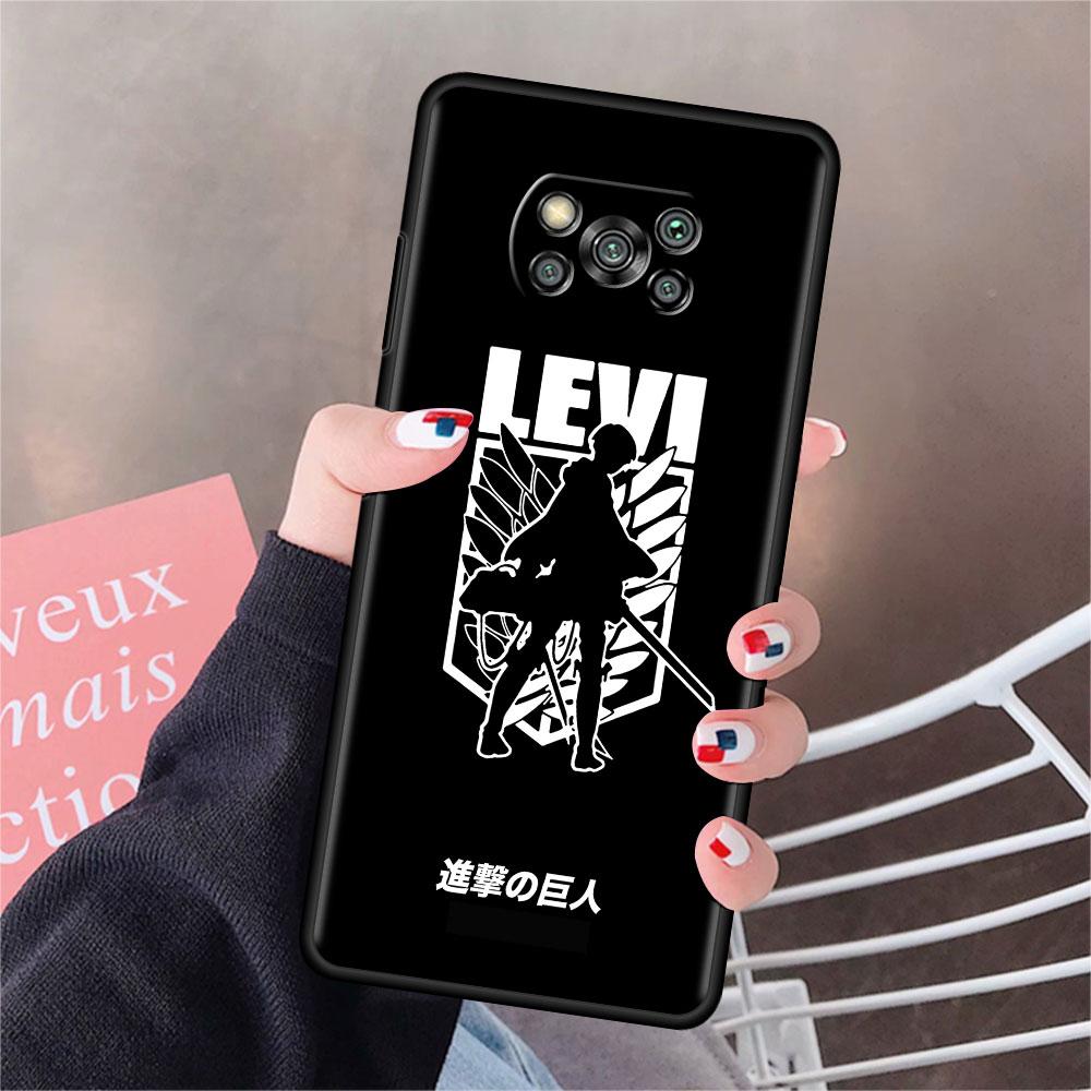 Case For Xiaomi Mi Poco X3 NFC X4 Pro F3 F4 GT M4 M3 F1 C40 11 Lite 11T Soft Silicone Funda Phone Cover Attack On Titan Shell
