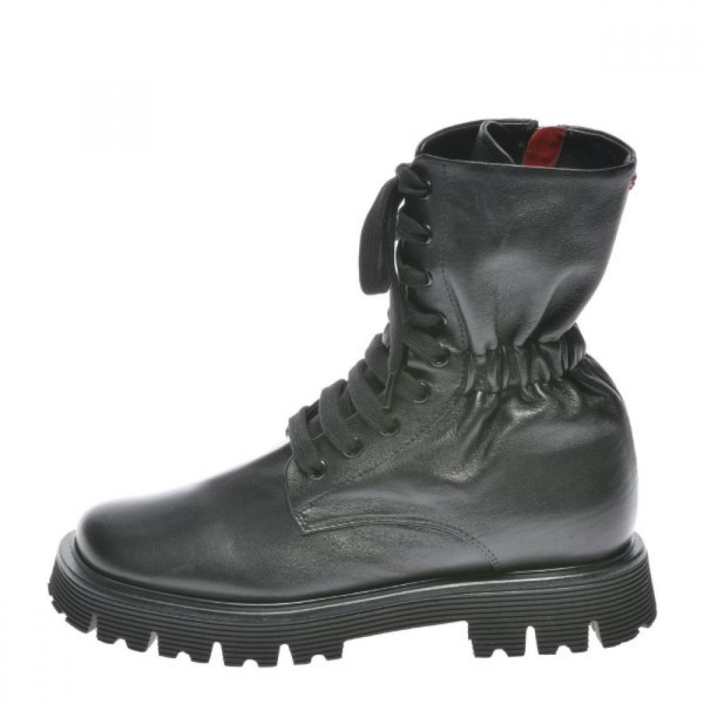 Riccio Anna Women Lace Up Walker Black Hs23hal002bk