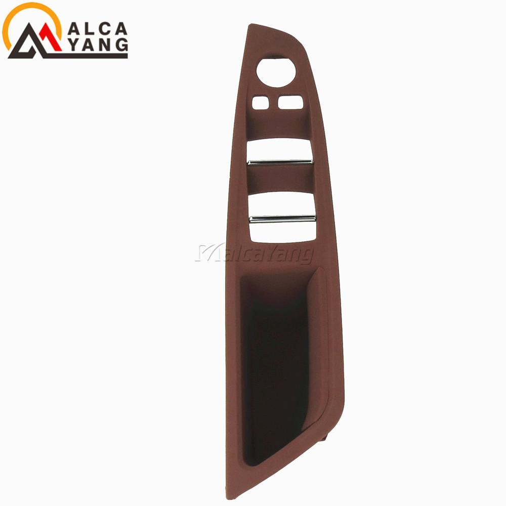 Left Hand For BMW 5 Series F10 F11 F18 Inner Handle Front Interior Door Panel Driver's Seat Button Switch Frame Storage