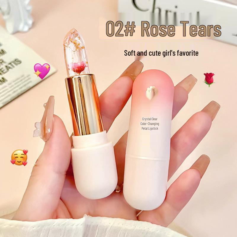 

HAIPINK Кристальный желеобразный бальзам для губ, меняющий цвет – Увлажняющий, Активируемый температурой, Помада для губ в стиле нюд