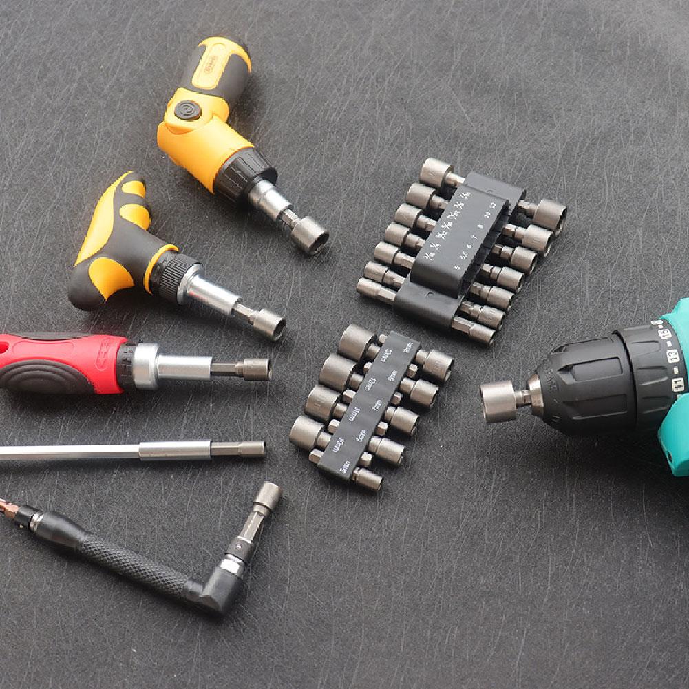 9/14pcs/Set Hex Sockets Sleeve Nozzles Nut Driver Set Screwdriver Set Schroevendraaier Set Bits Sets Tools Socket Wrenches