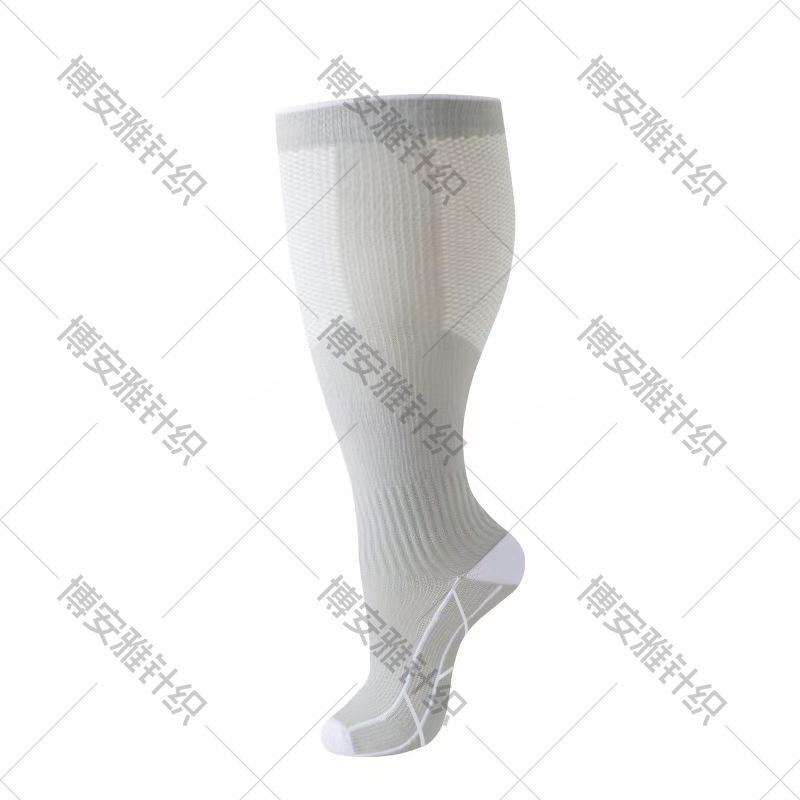 Meias de Compressão Esportivas Plus Size Resistentes ao Odor para Homens