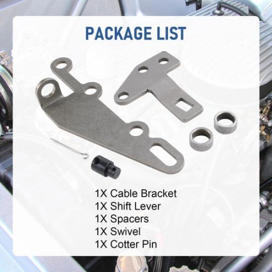 Kit de Suporte e Alavanca para Turbo 400 350 250 2004R & 700-R4 4L60E AT 35498