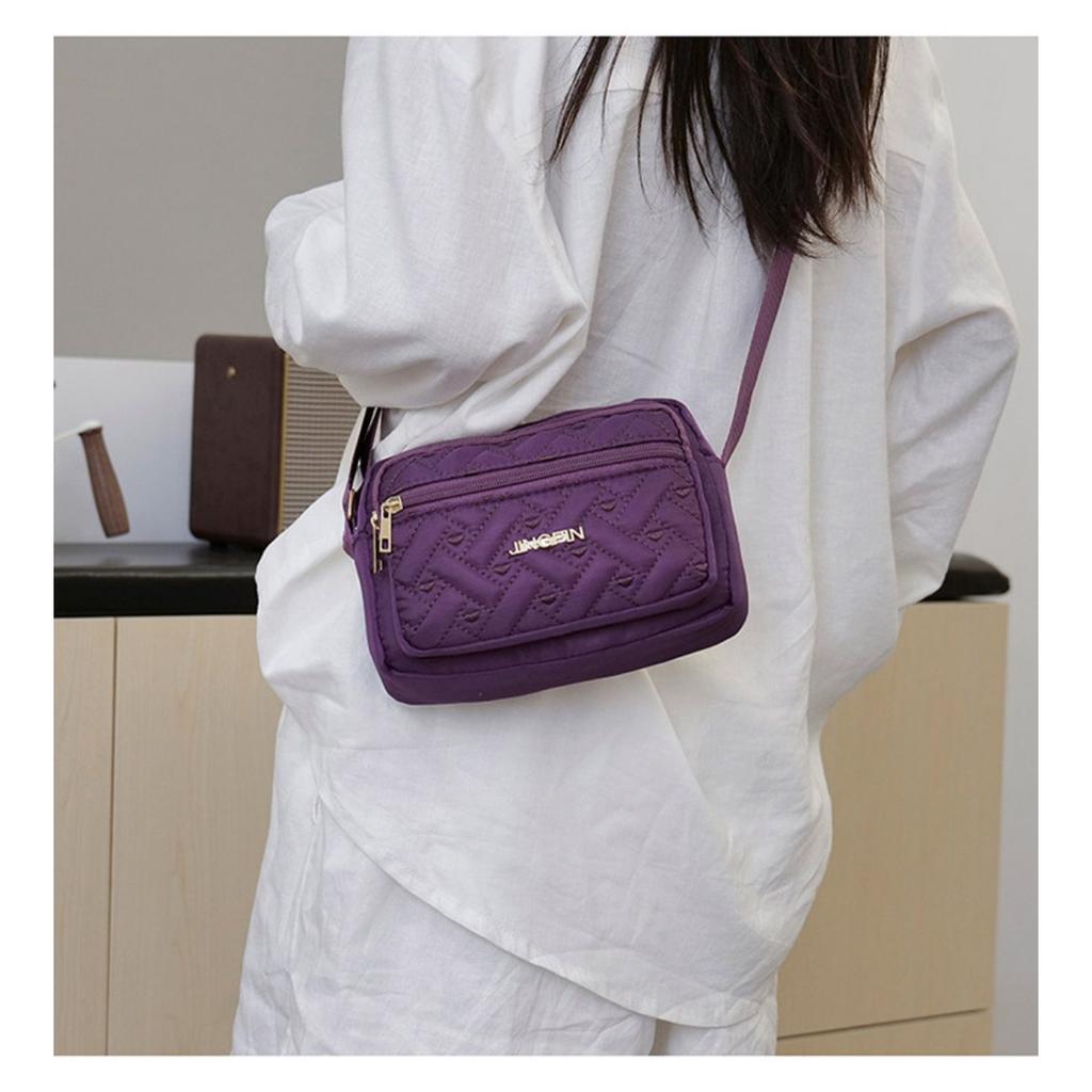 Unisex Casual Shoulder Bag - Adjustable Shoulder Strap, Multi Compartment Design, Portable and Lightweight, Suitable for Daily Commuting and Travel