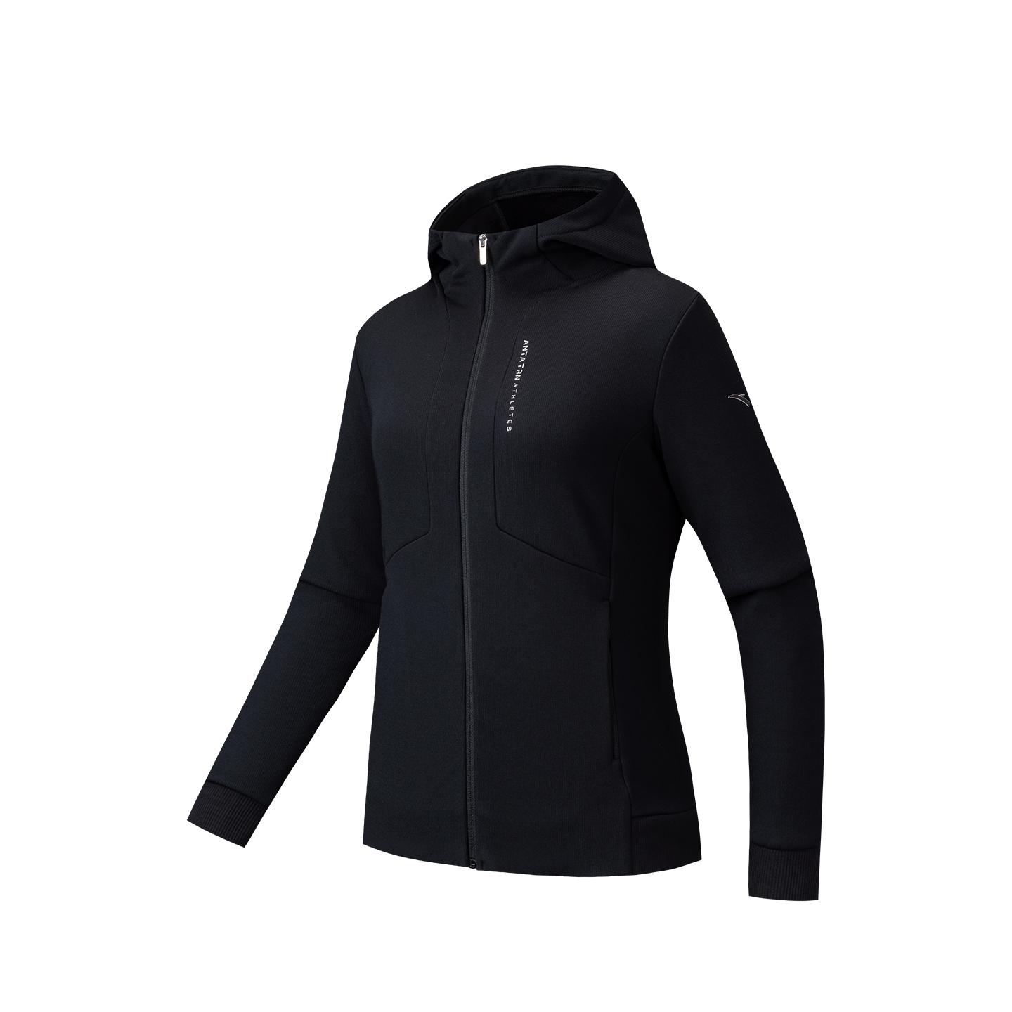 

Anta Training Series Letter Hooded Casual Simple Warm Sports Fashion Jacket Women jackets 162547711N-4 M