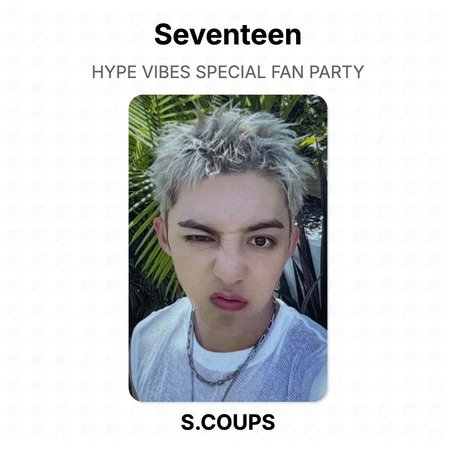 Seventeen HYPE VIBES SPECIAL FAN PARTY Official Photocard S.COUPS