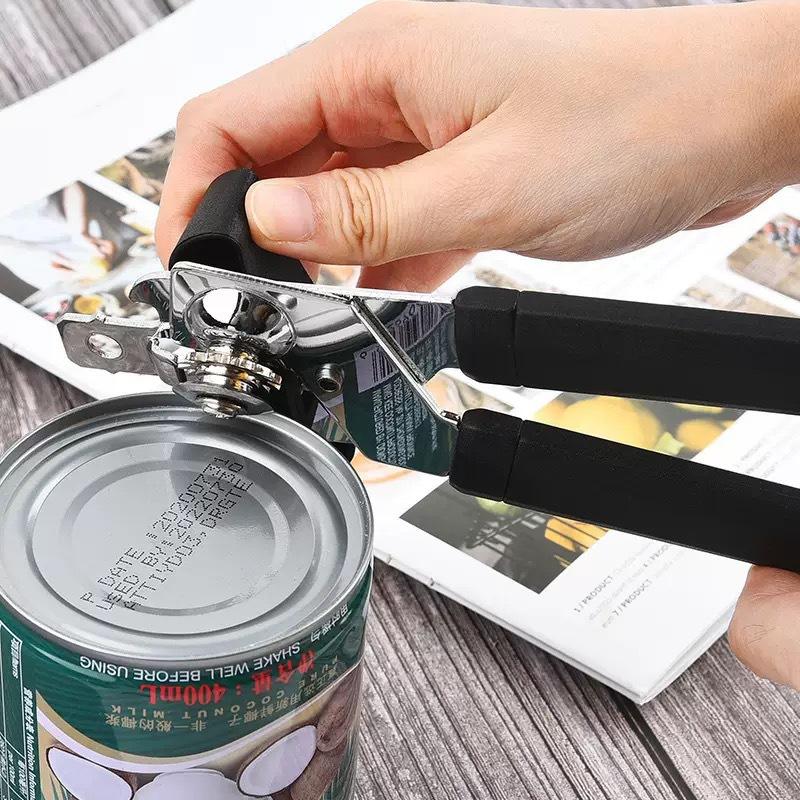 2pcs Stainless Steel Multifunctional Professional Can Manual Can Opener Craft Beer Grip Can Opener Bottle Opener Kitchen Gadgets