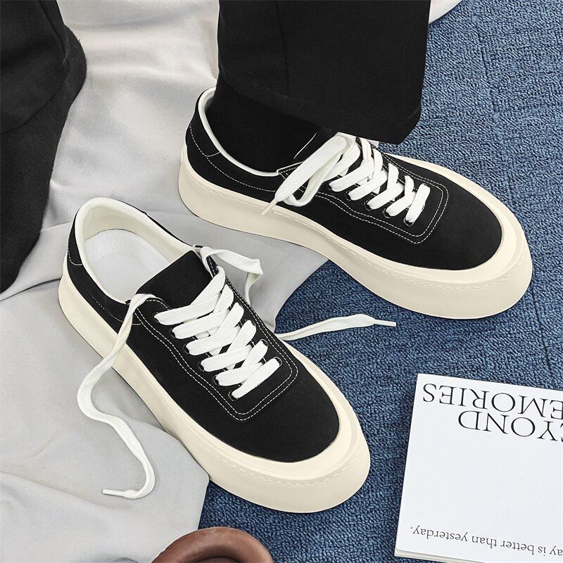 Summer New 2025 Dopamine Versatile Breathable Trend Casual Heightening Thick-soled Suture Board Shoes Trendy