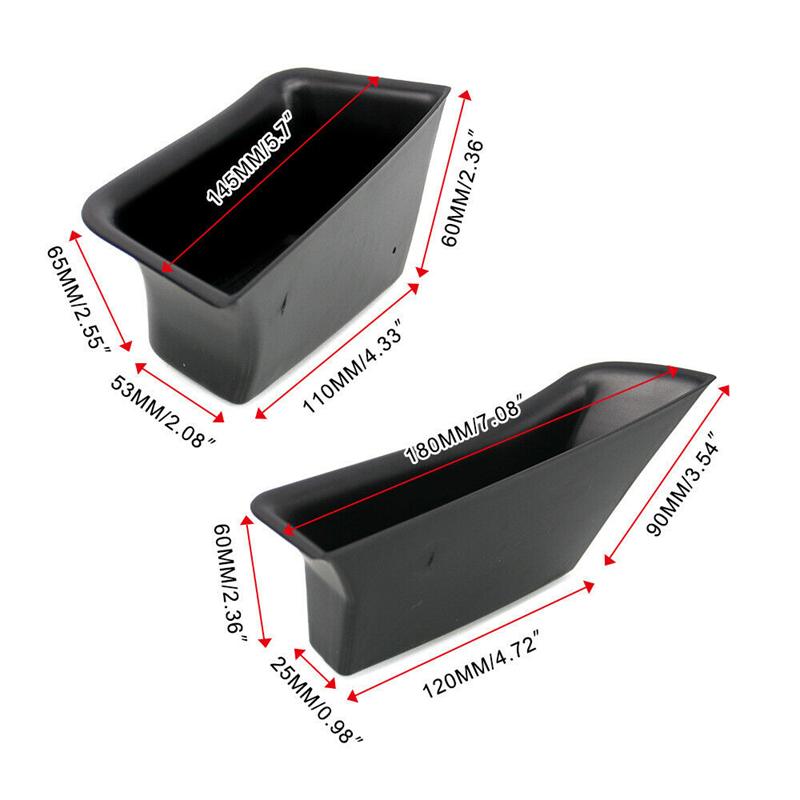 4Pcs Car Door Handle Storage Box Cup Holder For Porsche Macan 2015 2016 2017 2018 Auto Interior Organizer Accessories