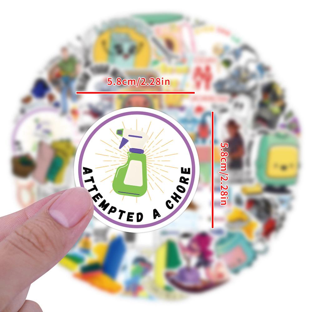 55 New Chore Graffiti Stickers Decorate Notebook Suitcase Mobile Phone DIY Stickers