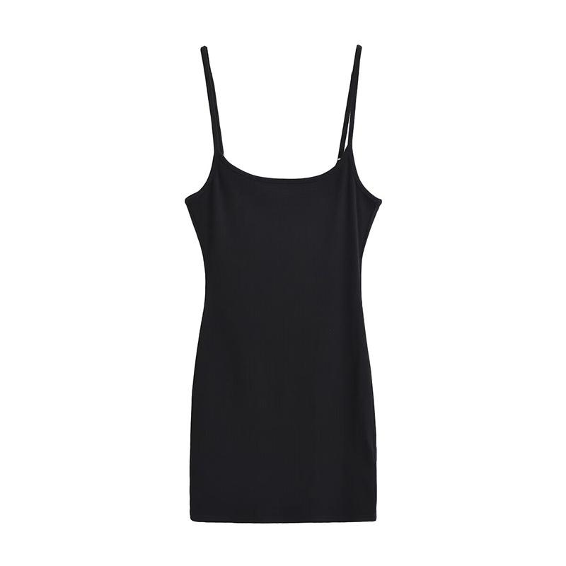 Women's Spicy Sexy Spaghetti Strap Slim Dress - Summer Elastic Fit, Hip-Hugging Short Skirt