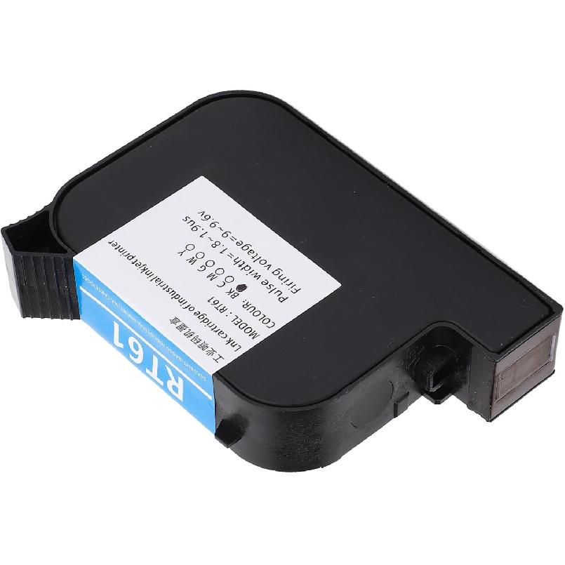 Asixxsix RT61 Ink Cartridge, 42ML Black Ink Cartridge Replacement Quick Dry Ink Cartridge for SC12 SC12T CP12 CP12W SC12KJ 12.7mm Handheld Inkjet