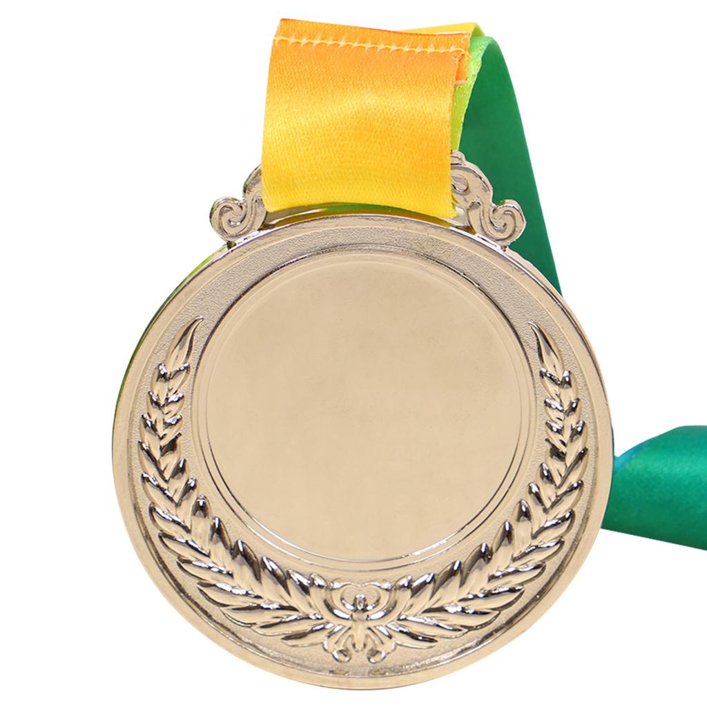2.54 Inches Winner Award Medal with Neck Ribbon Wheat Ear Gold Silver Bronze Medals Competition Award Medal for Souvenirs Gifts