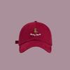Cute cartoon embroidered baseball cap women's new versatile face cap men's sun hat tide