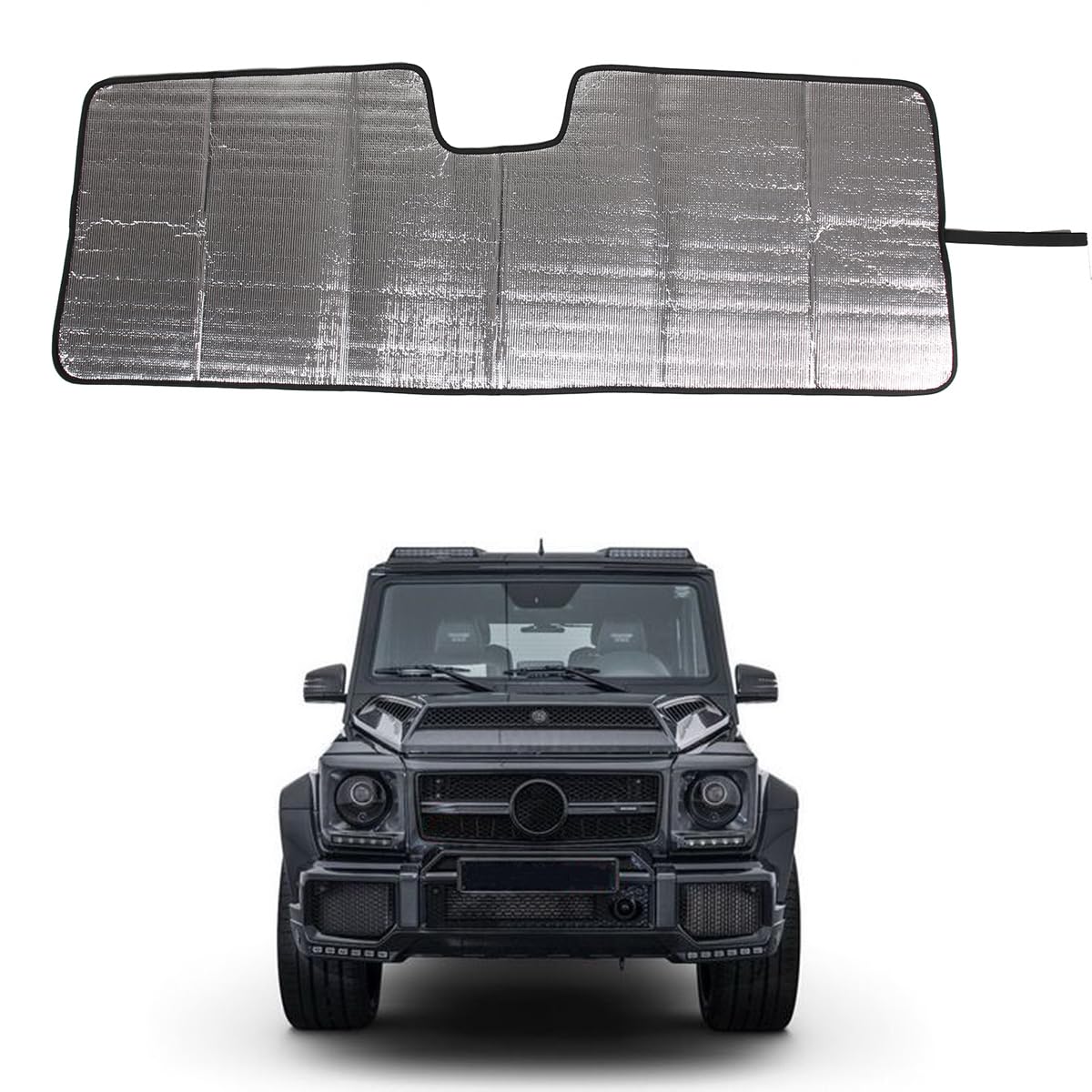 

Hcilloend Sunshade for the New Genuine Car Windshield Blackout Front Car Windshield Front Car Sun UV Easy Car Accessories Mercedes-Benz G-Class