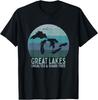 Vintage Great Lakes Unsalted and Shark Free Lake Life T-Shirt