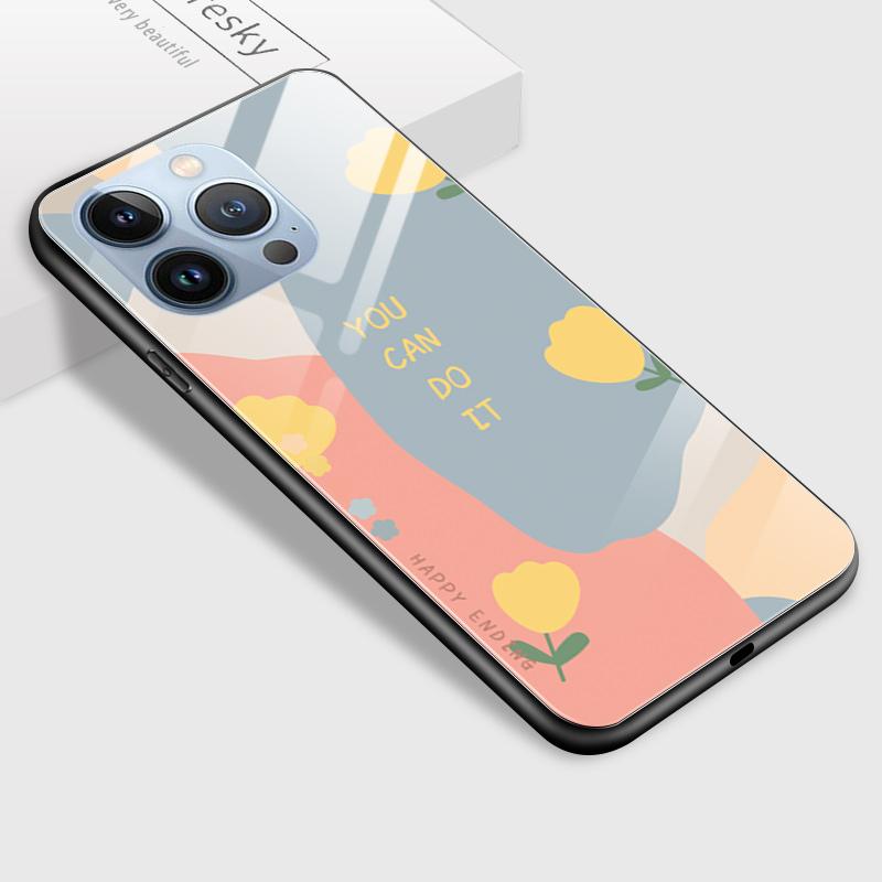 Tempered Glass Phone Case For Samsung A12 A16 A32 A53 S20FE S23 S25 Honor20 X6A 90Lite 9X Huawei Y9Prime2019 P30Lite Soft Edge Shockproof Smooth Shell