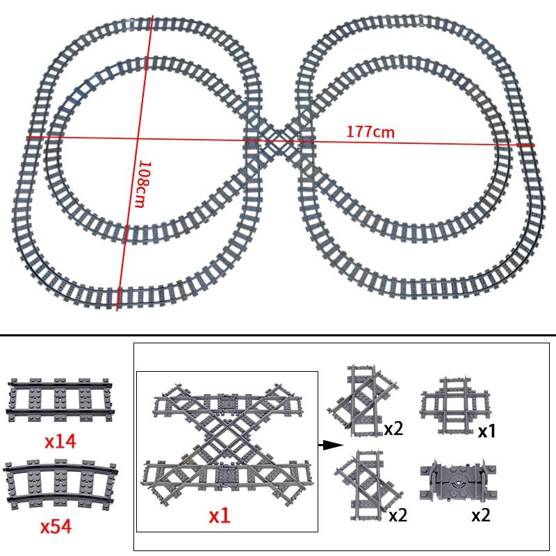 KAZI High-Tech Kreativní Město Nádraží Kolejnice Power Function Stavebnice Cihly DIY Dětské Vlaky Hračky Dětské dárky