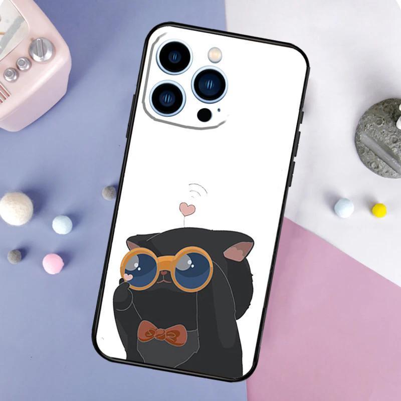 Apple Iphone15 Pro Mobile Phone Case Cute Tiger Couple Mobile Phone Case Hair Painted Anti-Drop Huawei Three