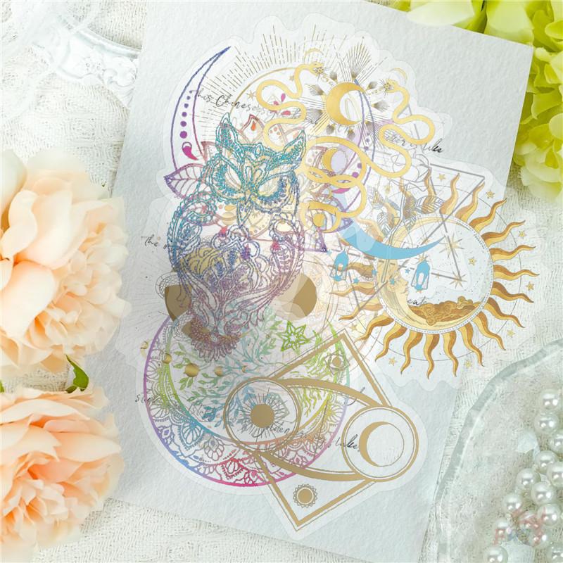 50Pcs/Set Golden Culture & Custom Series 01 PET Stickers Waterproof DIY Fashion Doodle Decals Stickers