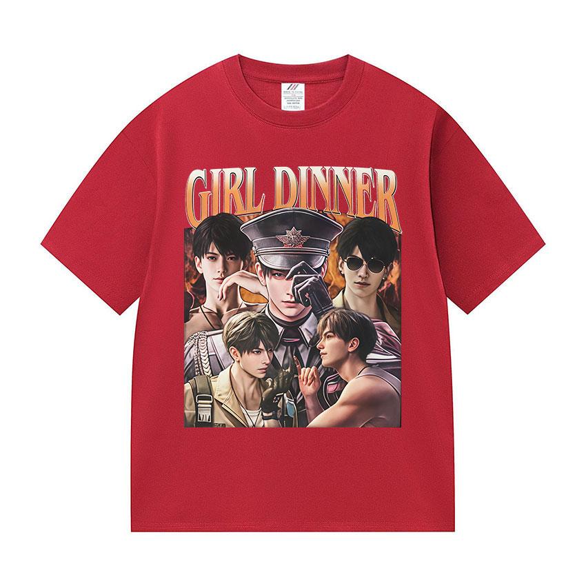 

Funny Girl Dinner Caleb Graphic Tee Shirt Love and Deepspace Novelty Summer O-Neck T-Shirts Fashion High Quality Cotton T Shirts S