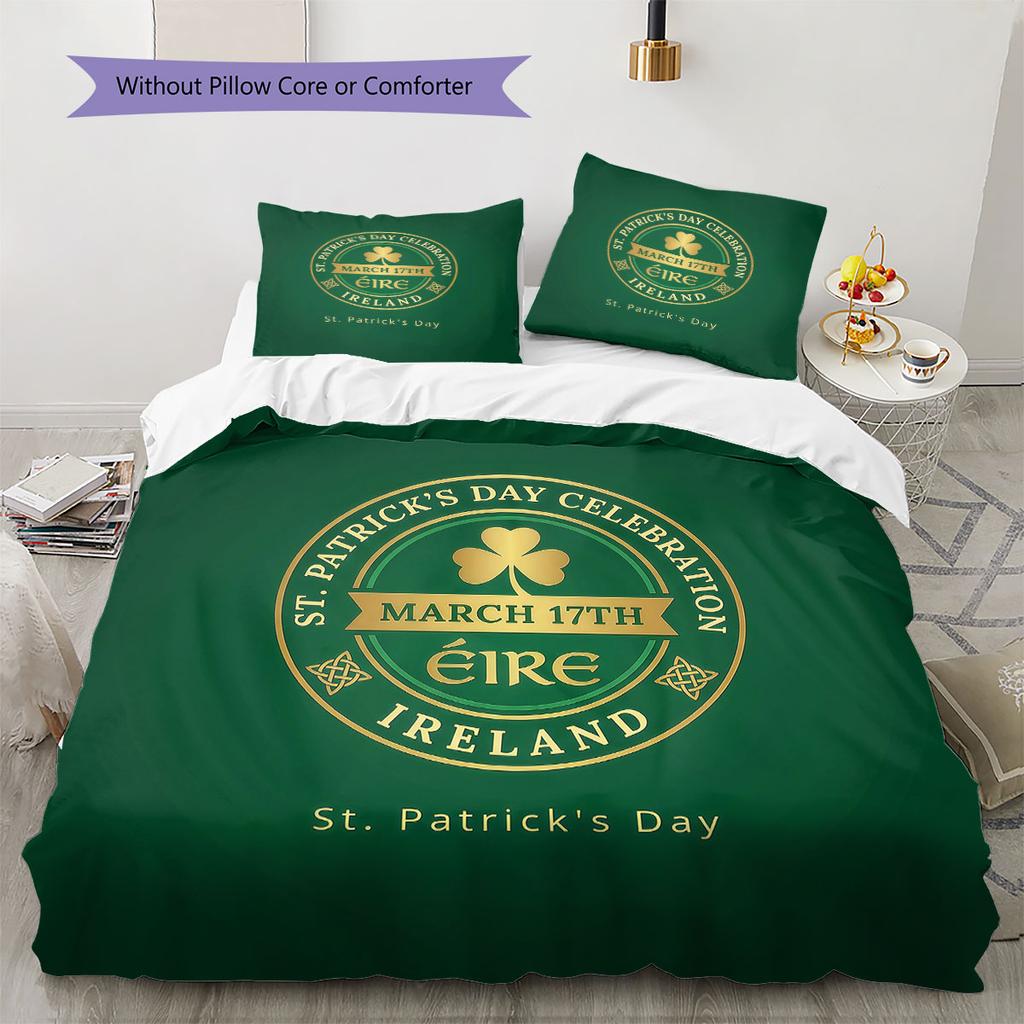 UjpestFC Pattern Bedding Quilt Set Quilt Cover Pillowcase Home Decoration Birthday Gift (1 * duvet cover + 2 * pillowcase, without core)