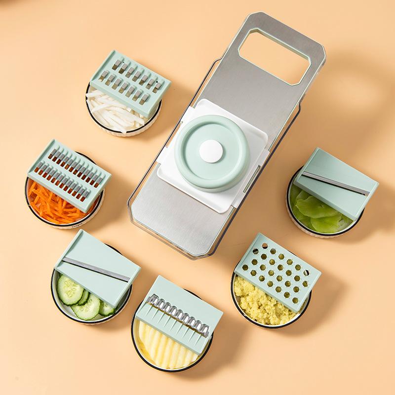 Potato Shredder Slicer Multifunctional Vegetable Cutter Mandoline Slicer Chopper Kitchen Cooking Coarse Shredded Radish Inserter