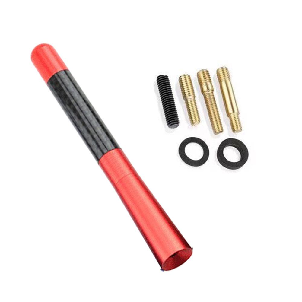 Antenna Radio Corta Universale per Auto 3cm/5cm/12cm Antenna per Tetto Auto in Fibra di Carbonio Antenna Radio Aerea Ricevitore FM/AM Antenne Metalliche