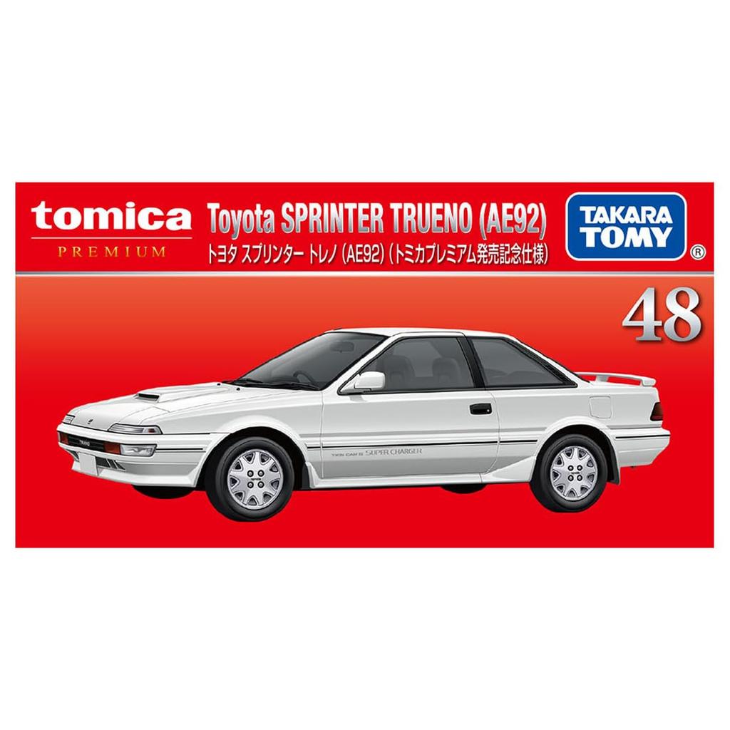 TAKARA TOMY Tomica Premium 48 Toyota Sprinter Trueno Premium Release Commemorative Miniature Car Toy for Ages 6 and Up (AE92) (Tomica Edition)
