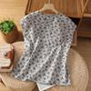 2025 Women's Cotton Linen Sleeveless Ruffled Top - Retro Summer Style