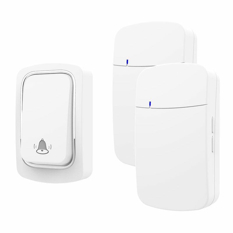 Wireless Doorbell No Battery required Waterproof Self-Powered Door bell Sets Home Outdoor Kinetic Ring Chime Doorbell