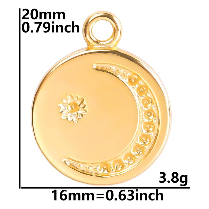 5pcs/Lot Gold Color Animal Butterfly Charm Ojo Turco Stainless Steel Charms For Jewelry Making Supplies Skull Head Star Moon Eye