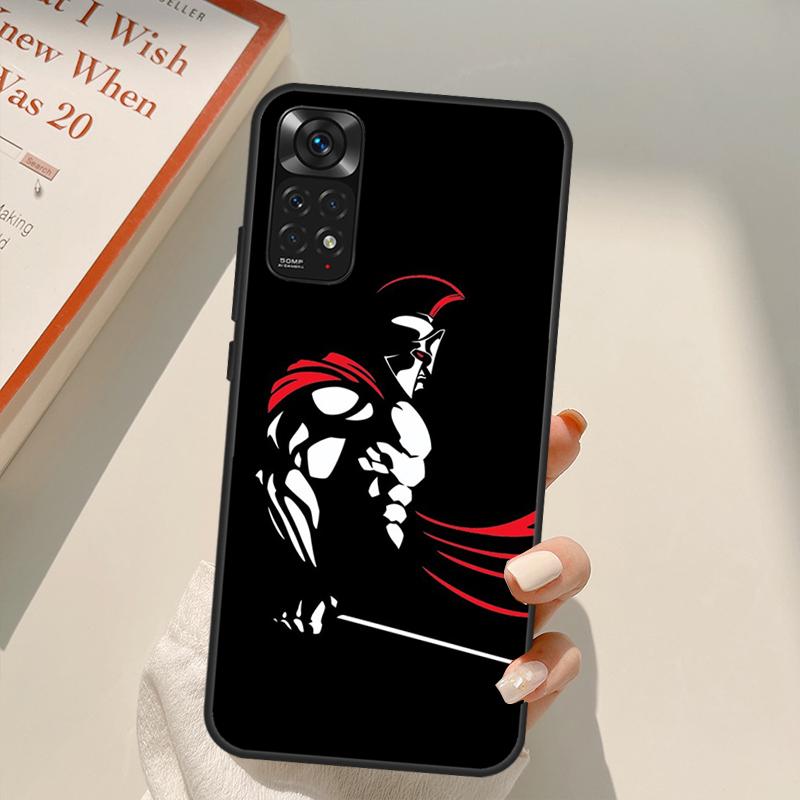Spartan For Redmi 10A 10C 9A 9C 9T K40 K50 Gaming Phone Case For Redmi Note 11S 10S 9S 9 10 11 Pro
