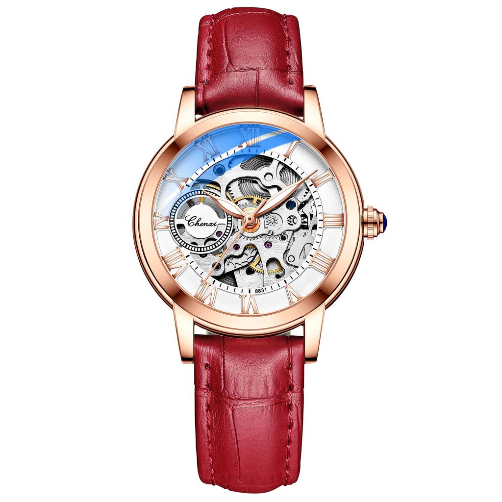 CHENXI Women Automatic Mechanical Watch Top Brand Luxury Stainless Steel Waterproof Wrist Watch
