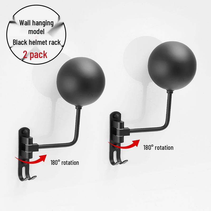 Punch-free Wall-mounted Helmet & Hat Storage Rack for Various Holders