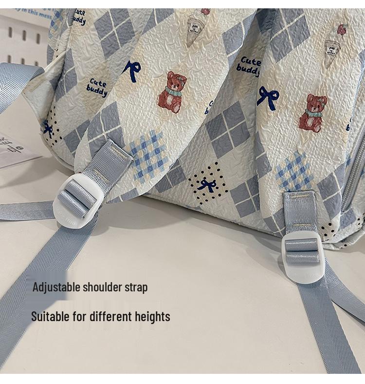 Japanese Style Women's Cute Cartoon Double Shoulder Travel Backpack - Large Capacity School Bag for Students