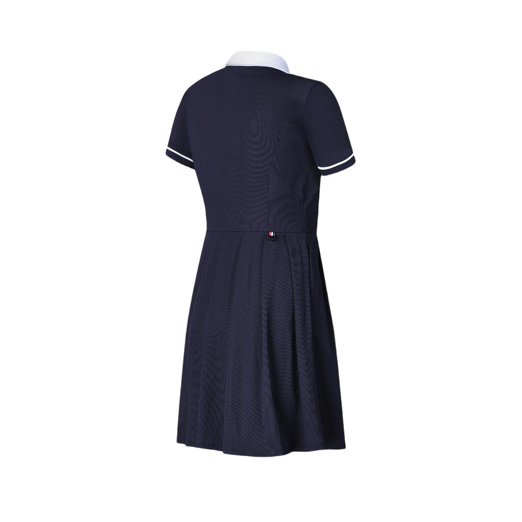 New FILA SS24 Short Sleeved Dresses Women's Tide Blue A11W425310FDB