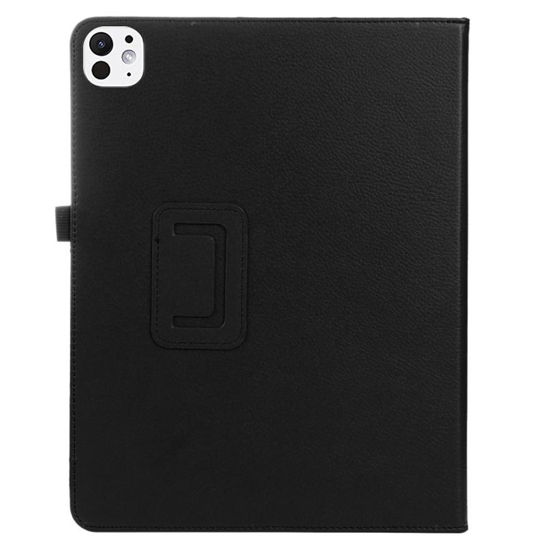For iPad Pro 13 (2025)/13 (2024) Case Bi-Fold Stand Leather Tablet Cover Litchi Texture