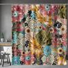 Mandala Bohemian Colorful Floral Shower Curtain Home Decorative Bathtub Shower Curtain, Bathroom Decoration Accessories