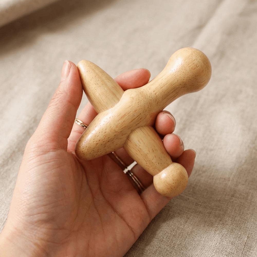 Handheld Wooden Foot Massage Stick Wood Trigger Point Massager Full Body Relaxation