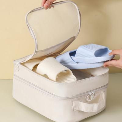 Travel Shoe Bag Holds 3 Pair of Shoes, Shoe Storage Pouch for Travel and Daily Use, Travel Suitcase Shoe Organizer