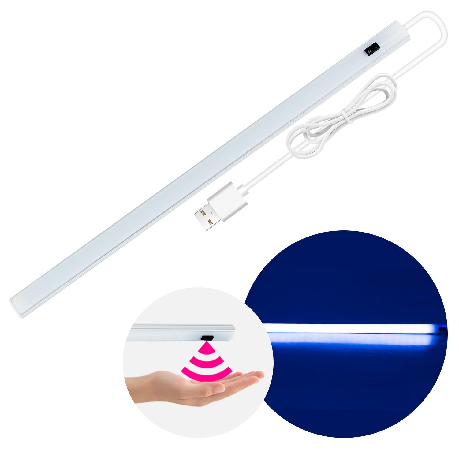 

35 LEDs Motion Sensor LED Under Cabinet Night Light Human Body Induction Long Strip Lamp for Closet Wardrobe 0.4m White