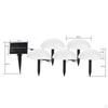 5Pcs Solar Ground Lights Garden Lawn Lamps Waterproof Powered in-Ground for Walkway