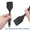 2pcs Mini Silicone Brownie Serving Spatula Set Heat Resistant Cooking Spatula for Flip Eggs Crepe Steak Pizza Kitchen Utensil