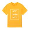 Streetwear Customized Pattern Print T-Shirt Harajuku Casual O Neck Short Sleeves Men Women Cotton T-Shirt