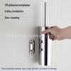 304 Stainless Steel No-Drill Hanging Toilet Brush Set with Deodorant